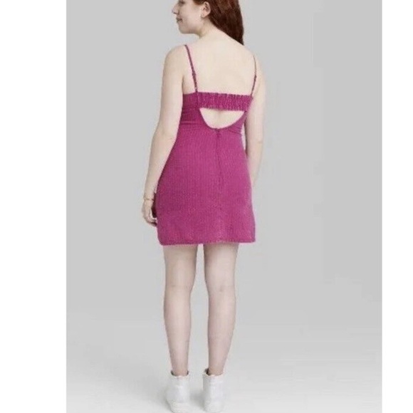 NEW Wild Fable Plumb Purple Spaghetti Strap Dress - Picture 2 of 6